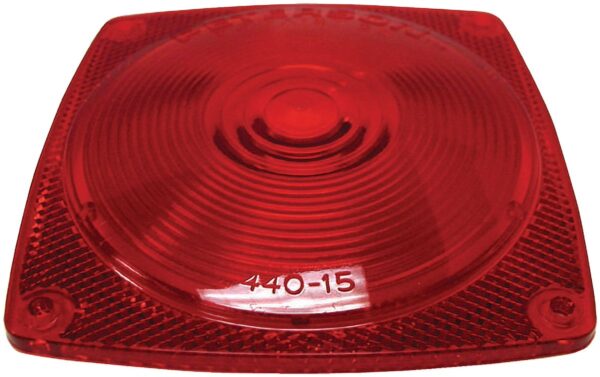 Peterson 440 Series Replacement Tail Light Lens, Red Acrylic