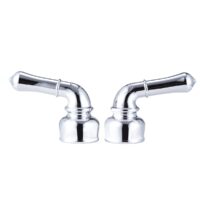 Dura Faucet Teapot Lever Handles, Chrome Plated, Set of 2