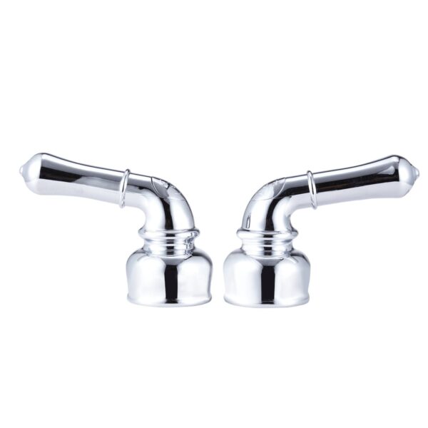 Dura Faucet Teapot Lever Handles, Chrome Plated, Set of 2