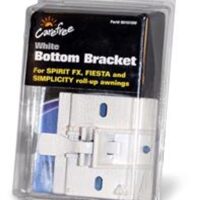 Carefree Bottom-Mount Awning Bracket for Spirit, Fiesta, Simplicity and Pioneer, White