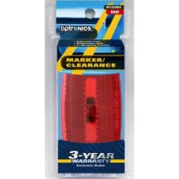 Optronics Clearance Light, Oval Red, 4x2 Inch, Incandescent