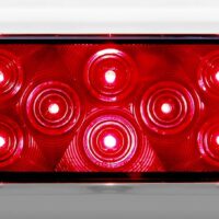 Peterson Stop/Tail/Turn Trailer Light, Oval, 7.5 x 3.25 Inch, Red