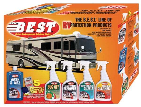 ProPack Car Detailing Kit, Five 32-ounce Bottles with Wash Mitt