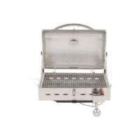 Faulkner Portable Propane Barbeque Grill, 12,000 BTU, Silver
