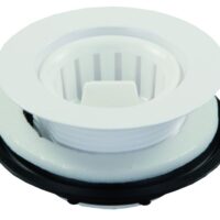 JR Products Plastic Sink Strainer, 2 in. Drain, Female-Threaded Basket