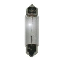 Arcon Incandescent Light Bulb, 10W, 12V, Clear, SV8.5 Base, Set of 2