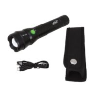 Performance Tool 500 Lumen LED Flashlight, Rechargeable, Black