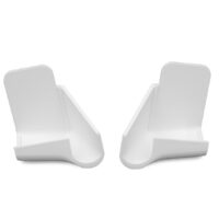 B&B Molders Drip Rail Gutter Spout, White, 1-1/16 Inch, Set of 4