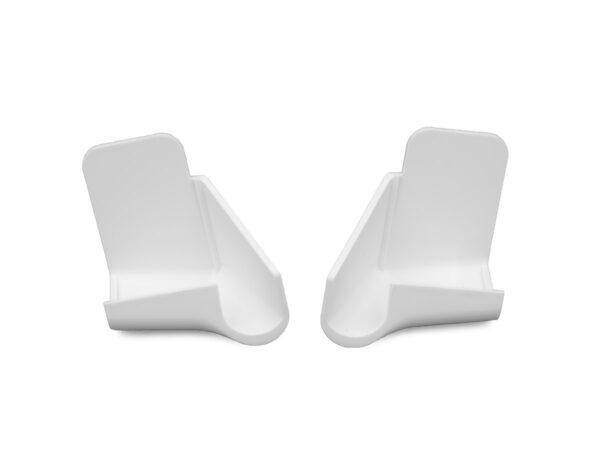 B&B Molders Drip Rail Gutter Spout, White, 1-1/16 Inch, Set of 4