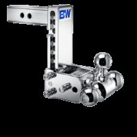 B&W Trailer Hitch Ball Mount 2" Receiver 10,000 lb Triple Ball Chrome Plated