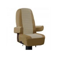 Classic Accessories Captain Seat Cover, High-Back Bucket with Headrest, Beige/Tan