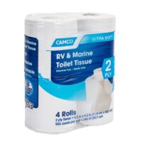 Camco TST RV Toilet Tissue, 2-Ply, 500 Sheets, Pack of 4