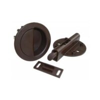 JR Products Cabinet Deadbolt Latch, Plastic, Brown