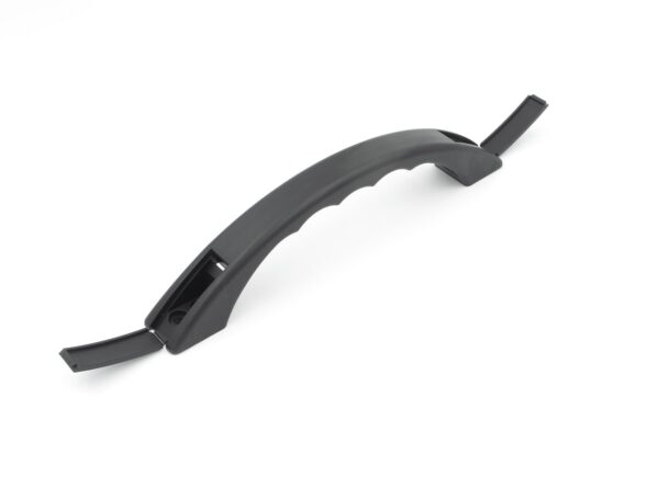 B&B Molders Exterior Grab Bar, Curved, Black, 9-7/8 Inch