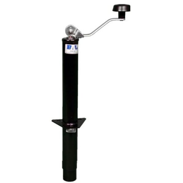 BAL RV Manual Trailer Tongue Jack, 1,000 Pound, Round Topwind