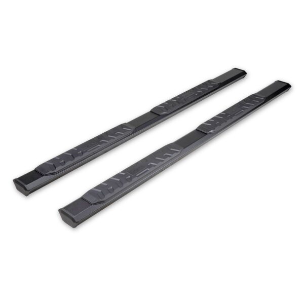 TrailFX A4 Series Hexagonal Nerf Bar, 4-1/2 Inch, Black, Rocker Panel Mount