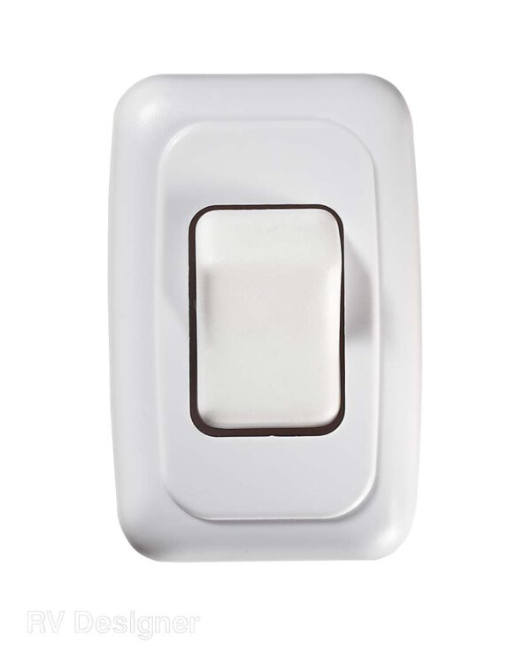 RV Designer 12V 1A Rocker Switch, White