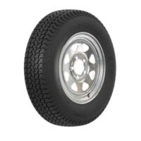 Americana ST-205-75-14 Tire/Wheel Assembly, Bias Ply, Galvanized, 14 x 6 in