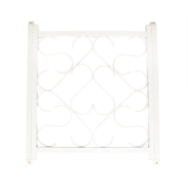 Camco Screen Door Grille, Deluxe Scroll, 20-32 Inch Adjustable, White