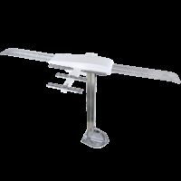 Winegard Sensar IV Amplified Crank-Up RV TV Antenna, White, 55-Mile Range
