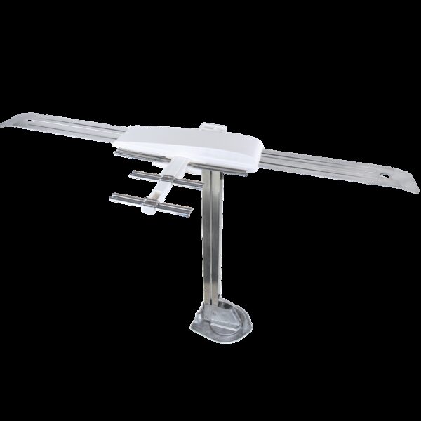 Winegard Sensar IV Amplified Crank-Up RV TV Antenna, White, 55-Mile Range