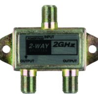 JR Products 2-Way TV Splitter, F-Style Connectors, HD/Satellite