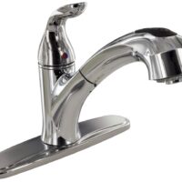 Phoenix Pull-Out Kitchen Faucet, 8 Inch, Chrome Plated