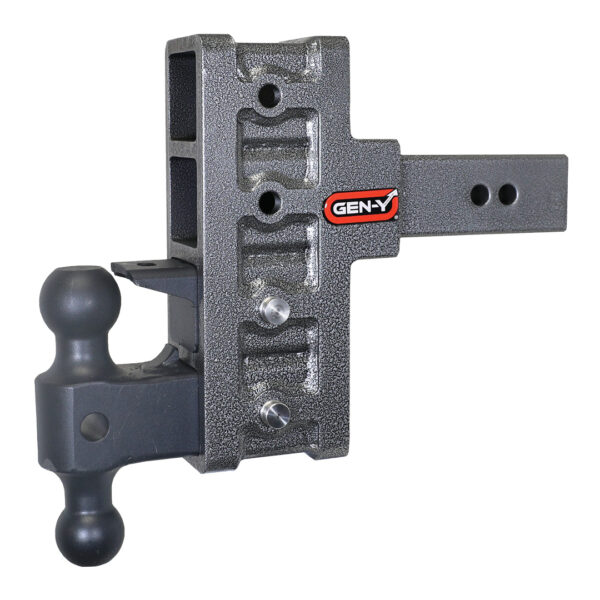 Gen-Y Mega Duty 21,000 lb Hitch Ball Mount, 2.5" Receiver, 6" Drop/3" Rise, Black