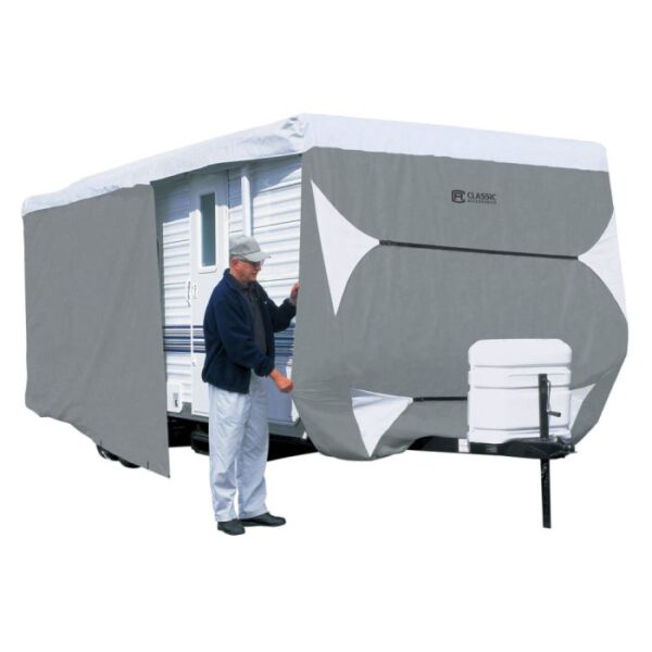 Classic Accessories Receiver Hitch Trailer Cover, 38 Feet, Gray