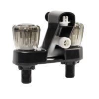 Dura Faucet Shower Faucet, Dual Knob, Mid Arc, Matte Black