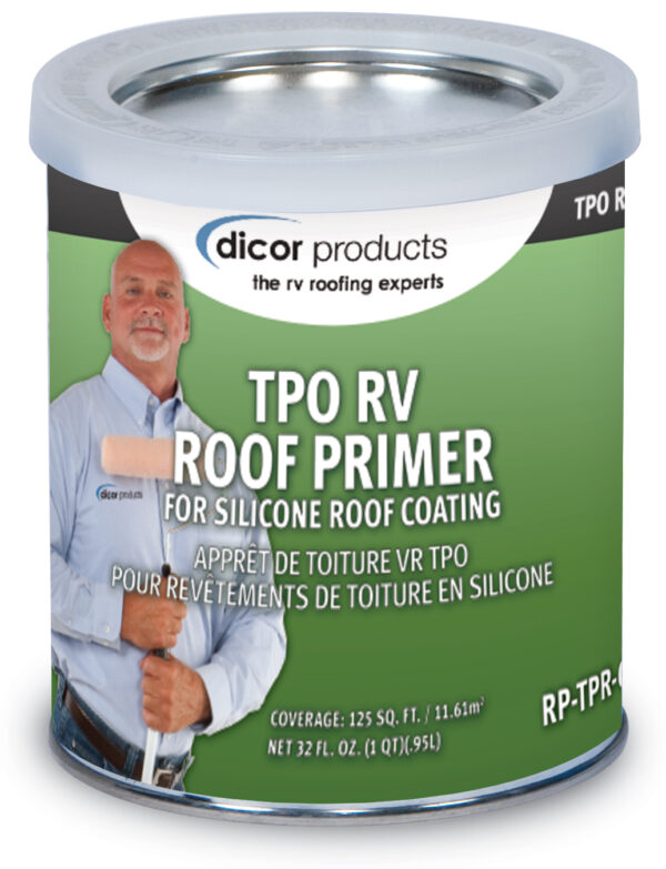 Dicor Roof Sealant Primer, Clear, 1 Quart