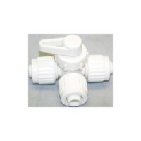 Elkhart Supply 1/2 Inch Water Heater Bypass Valve, Three-Way Center, White