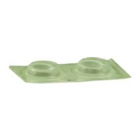 JR Products Door Stop Bumper, Clear, Set of 12