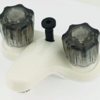 Empire Brass RV Faucet, White, Lavatory, Deck Mount, Diverter Spout