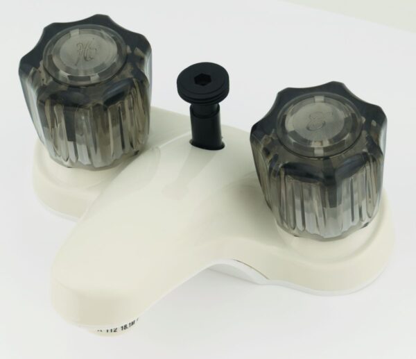 Empire Brass RV Faucet, White, Lavatory, Deck Mount, Diverter Spout
