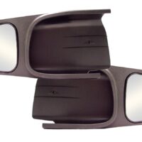 CIPA Exterior Towing Mirror Add-On, 4-1/4 x 5-1/2 in, Set of 2, Black