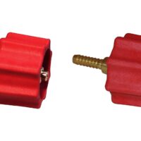Marshall Excelsior Propane Hose Connector, QCC/OPD Type, 400,000 BTU, Red, Brass