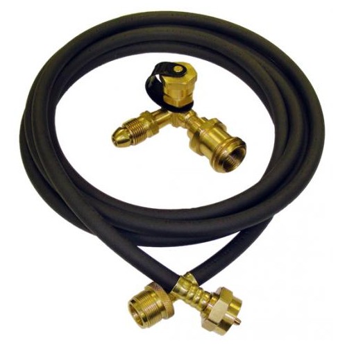 Marshall Excelsior Tee Propane Adapter Fitting, 1-inch-20 with Excess-Flow Valve