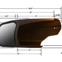 CIPA Custom Towing Mirror, Add-On, 4.5 x 6.75 inches, Set of 2