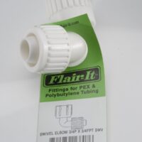 Elkhart Supply Compression to Female Swivel Elbow, 3/4 Inch, 90 Degree, White