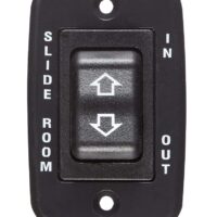 RV Designer Slide Out Switch, 125 Volt AC, 20 Amp, Black