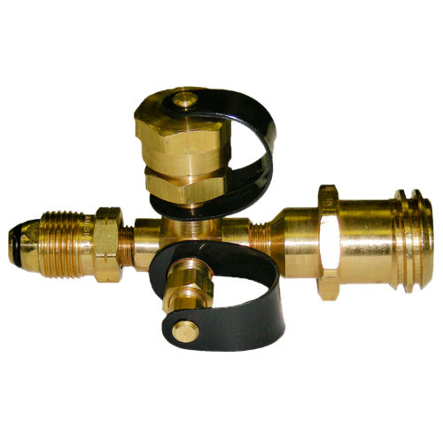 Marshall Excelsior Propane Adapter, POL Inlet, 1-Inch-20 Male Thread Outlet