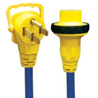 AP Products 50 to 30 Amp Power Cord, 25 ft, Blue