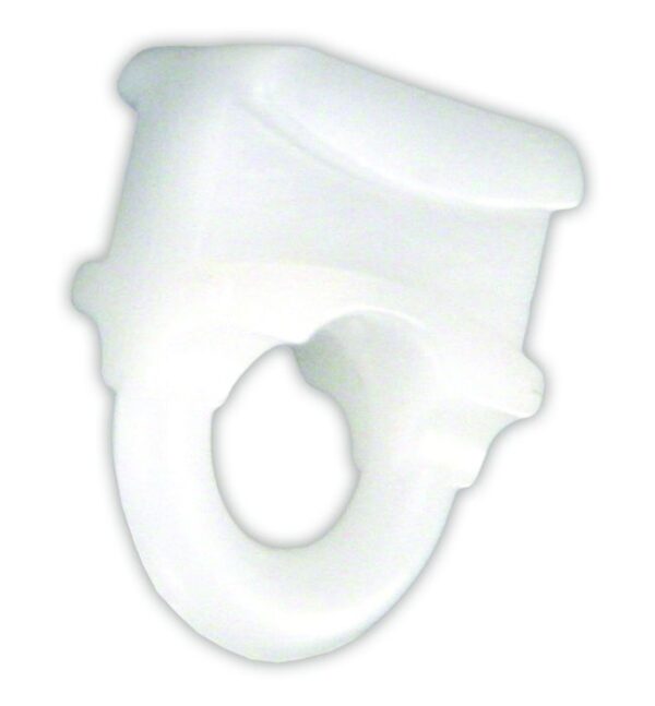 JR Products Type C Small Sliding Eye Curtain Glider, White, Set of 14