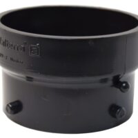 Valterra 3-inch Sewer Termination Adapter, Black