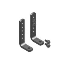 Blue Ox Weight Distribution Hitch Long L-Bracket Set, Black, Pair