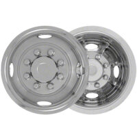 Coast To Coast 16 Inch Wheel Simulator, Dual Rear, Polished Stainless, Snap-On