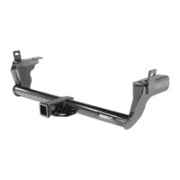 Husky Class III Trailer Hitch Receiver, 2 Inch, Round Tube, 4000 lb Capacity