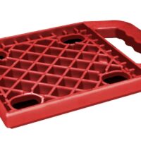 Valterra Set of 4 Jack Stand Pads, 6" x 6", Red Polymer