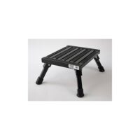 Safety Step Folding Step Stool, 14 x 11 Inches, 1,000 lb Capacity, Black